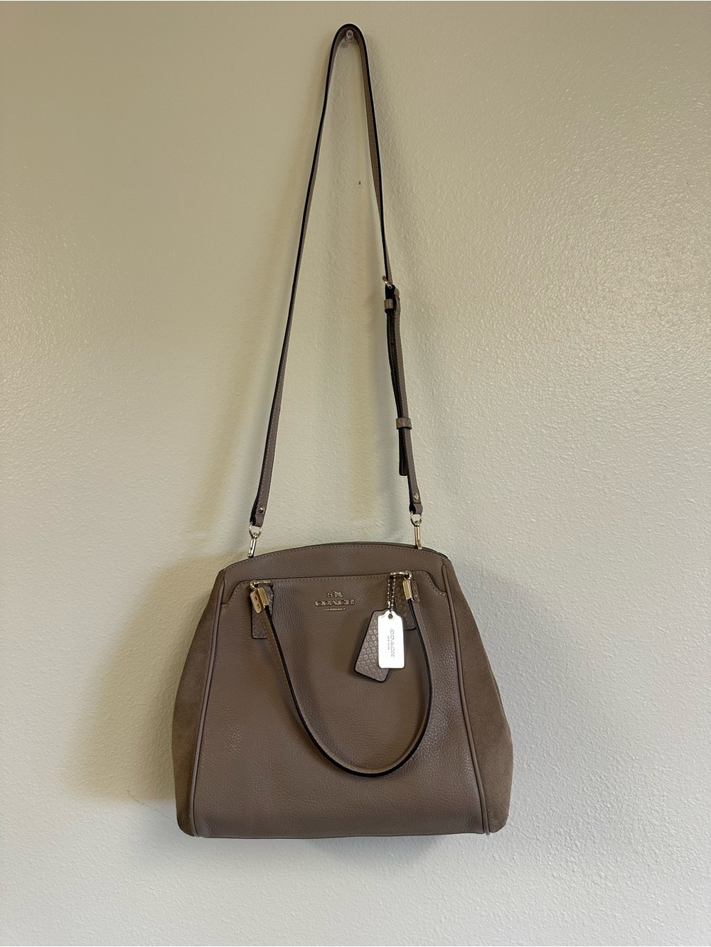 Coach Minetta Crossbody in Exotic Leather Trim